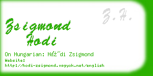 zsigmond hodi business card